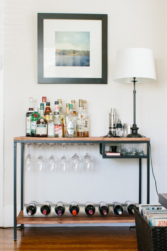 IKEA Hack Bar Cart(ish) | lifestylethreesixfive.com